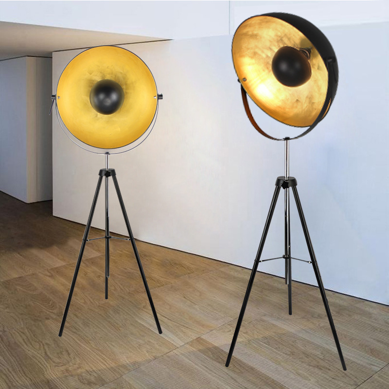 Photography Bulb - Industrial Adjustable Floor Lamp Soft Tripod