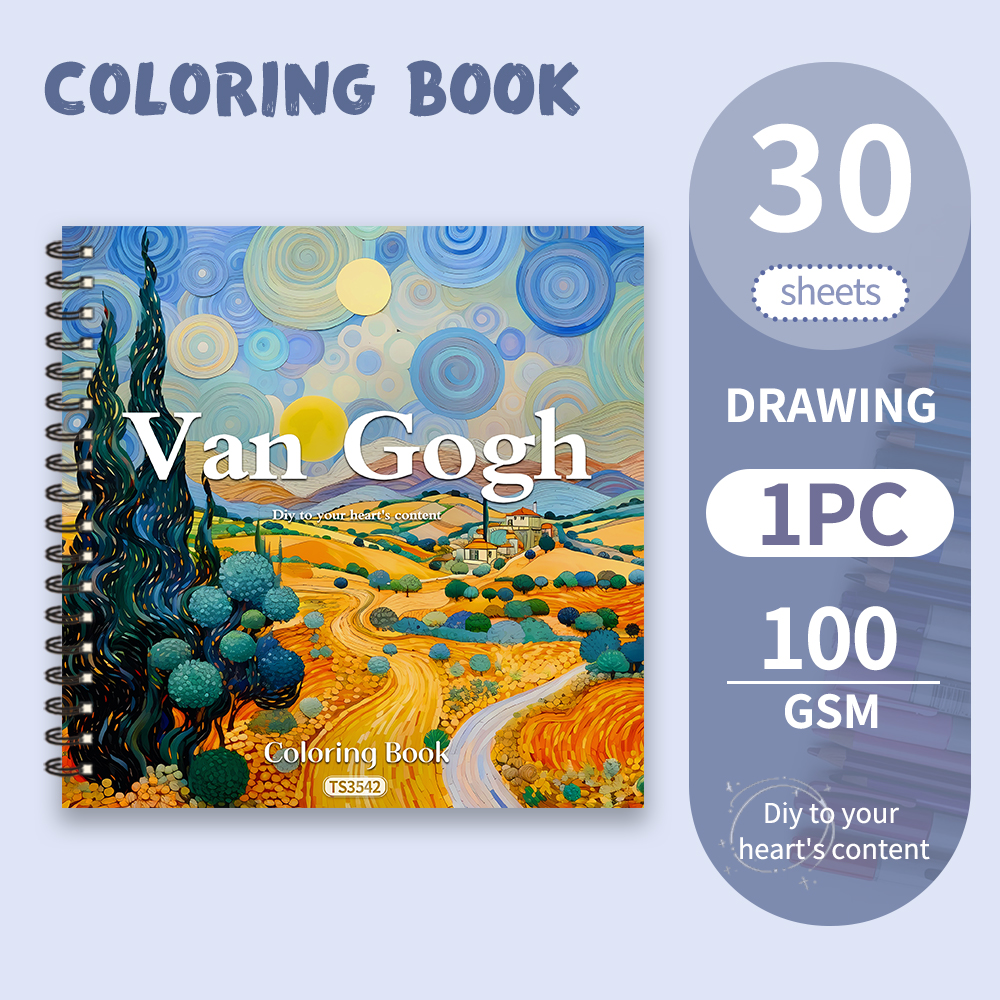 Photography Types - Van Gogh Colouring Book - 30