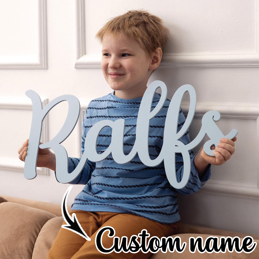 Photography Prompt - Custom Wooden Name Sign Matte Pastel