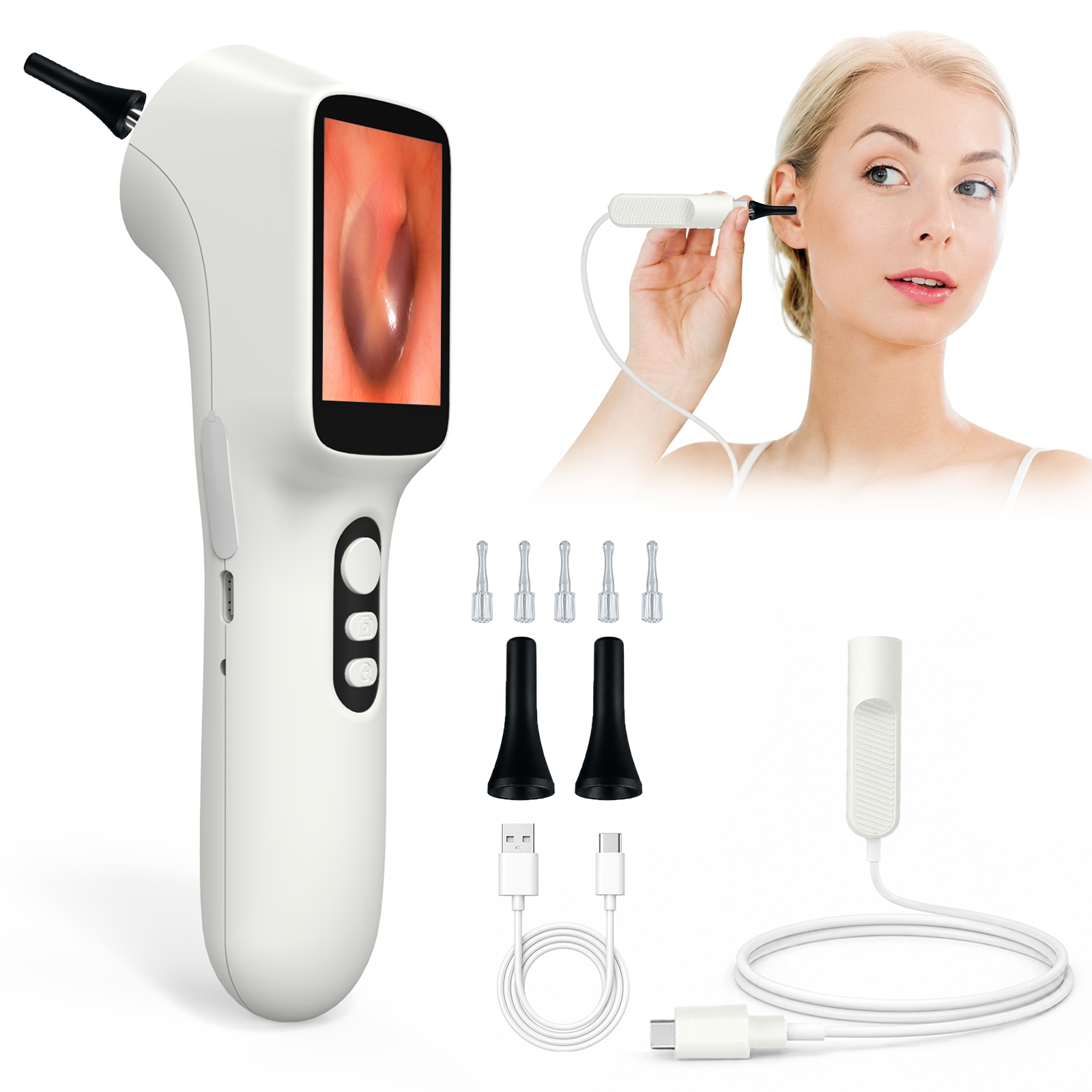 Photography Hacks - Endoscope Handheld with Screen, Card Insertion