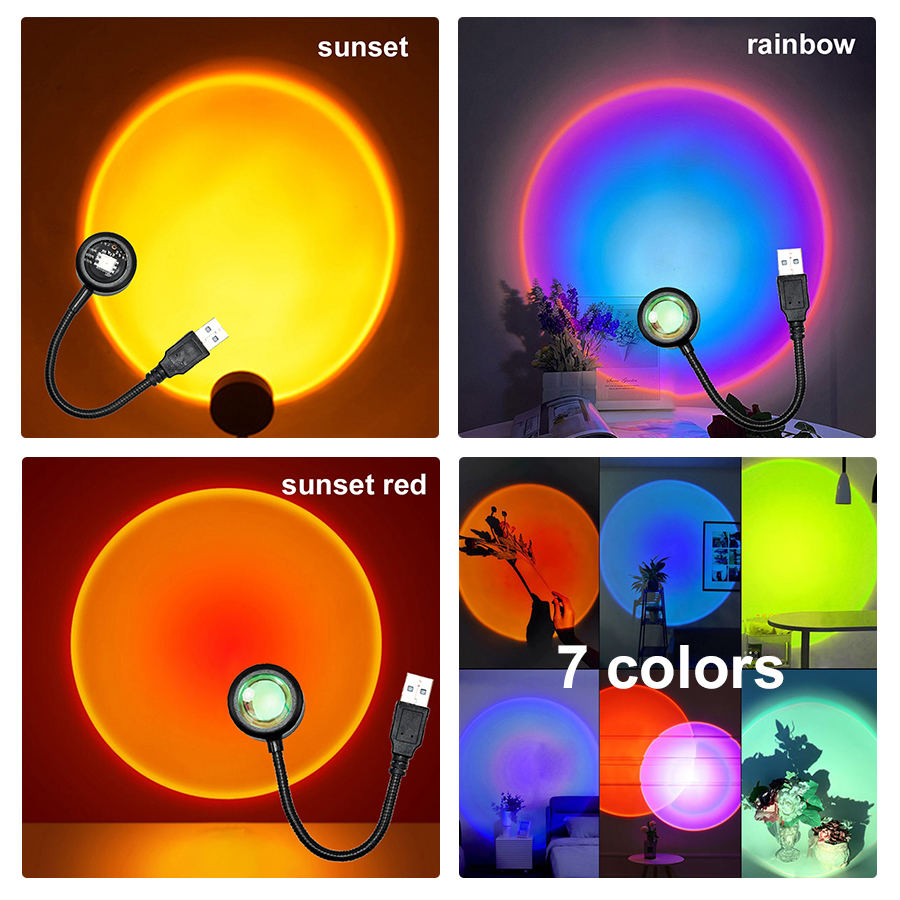 Photography Bulb - USB LED Sunset Lamp Projector Night
