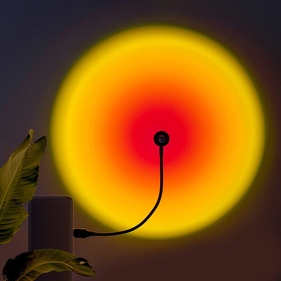 Photography Bulb - 1x USB Sunset Lamp LED Rainbow
