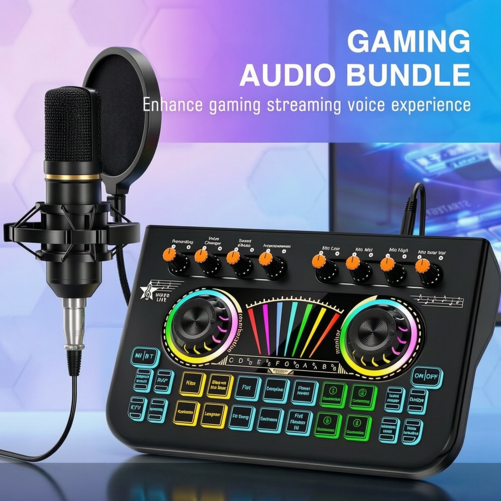 Photography Prompt - Tenlamp X3 BM800 Podcast Microphone Bundle