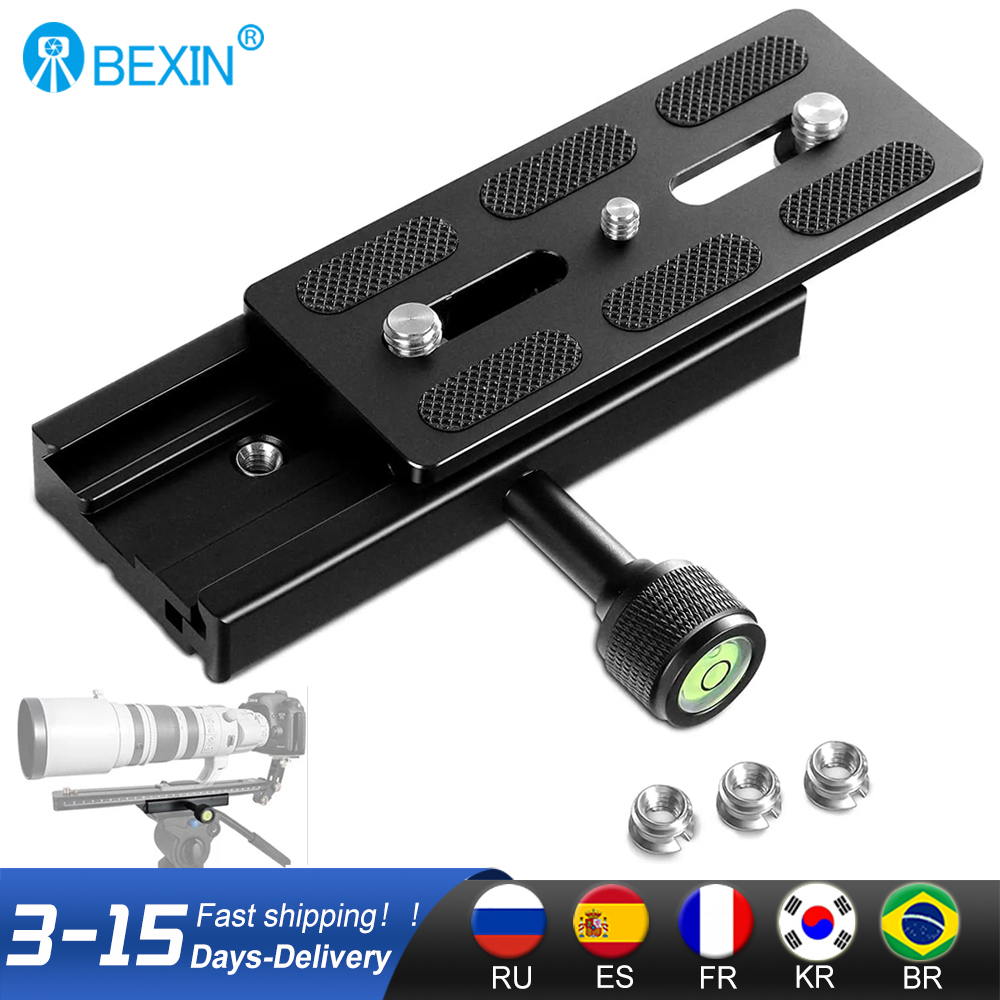 Camera Slider Rail - BEXIN QR120 Camera Clamp Lens Support
