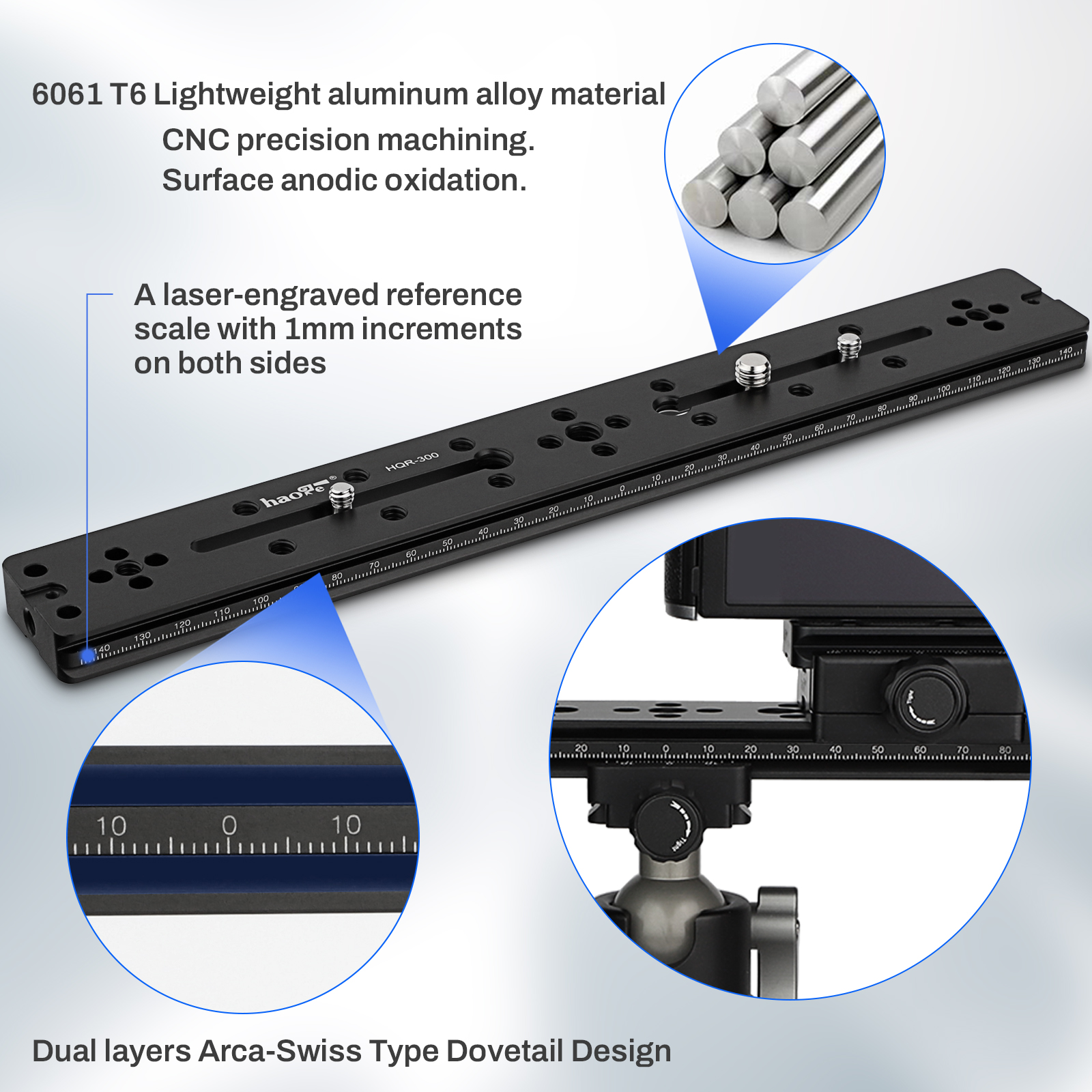 Haoge 300mm Multi-purpose Dual – обзор и цена Camera Slider Rail