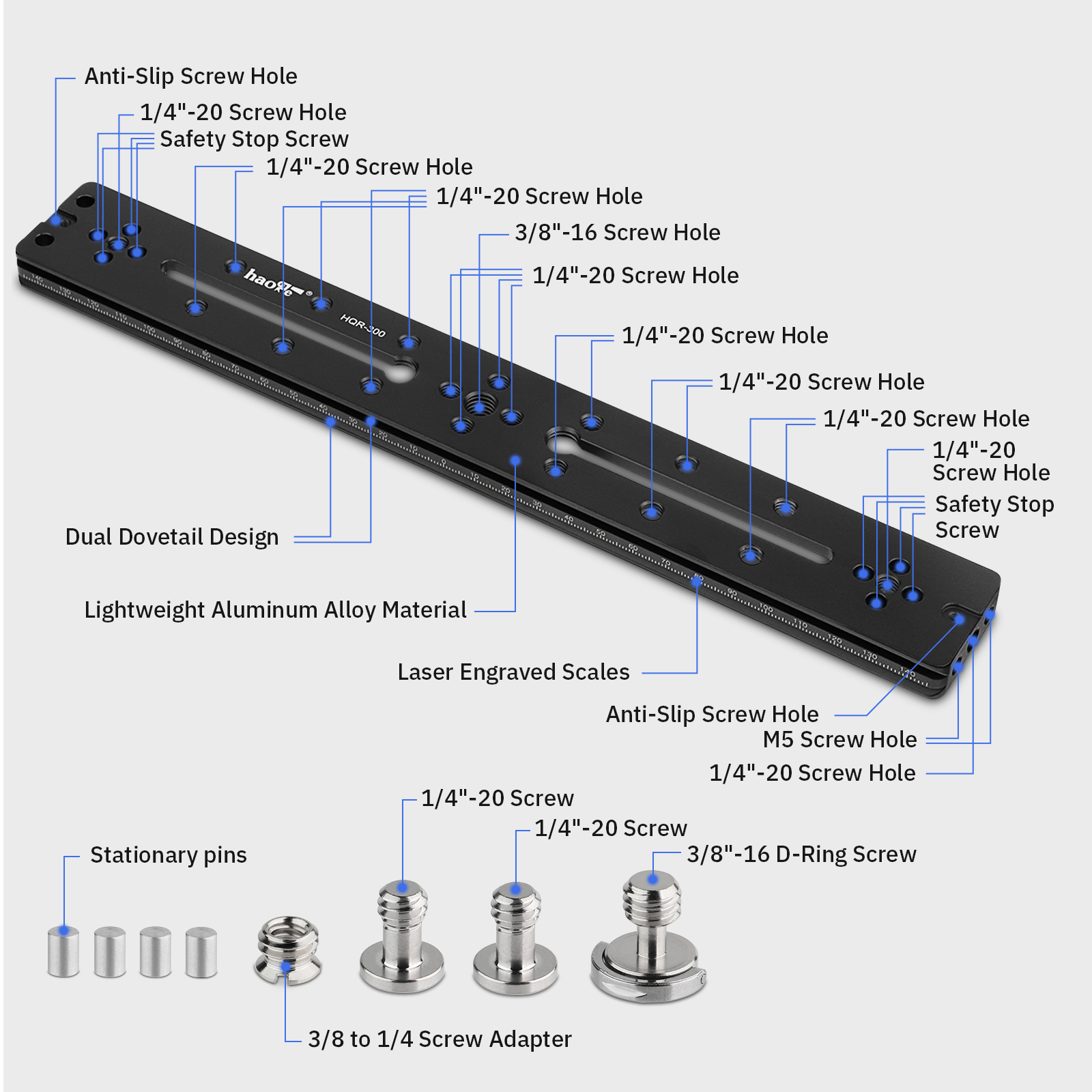 Haoge 300mm Multi-purpose Dual – обзор и цена Camera Slider Rail