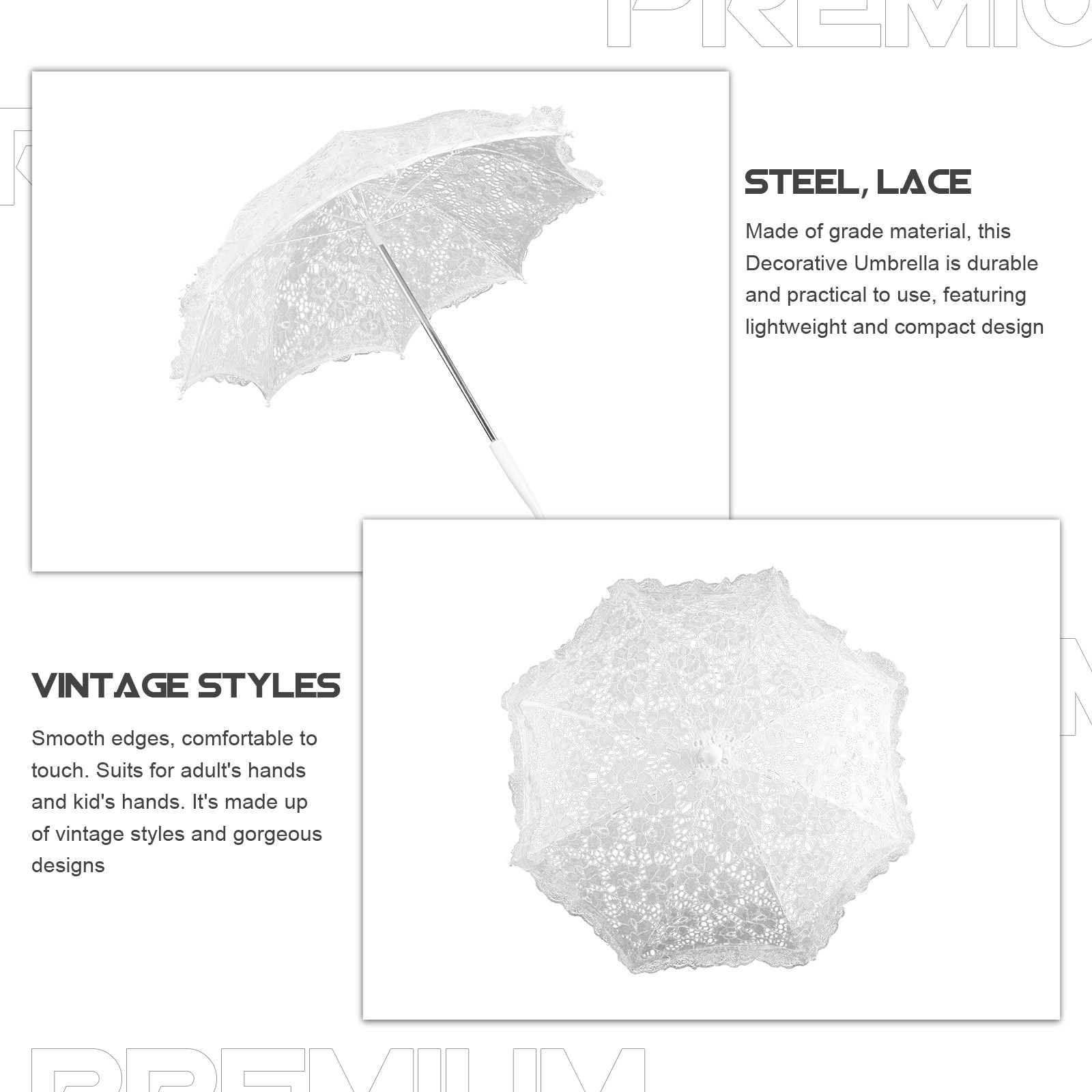 White Lace Mini Decorative Umb – обзор и цена Photography Umbrella