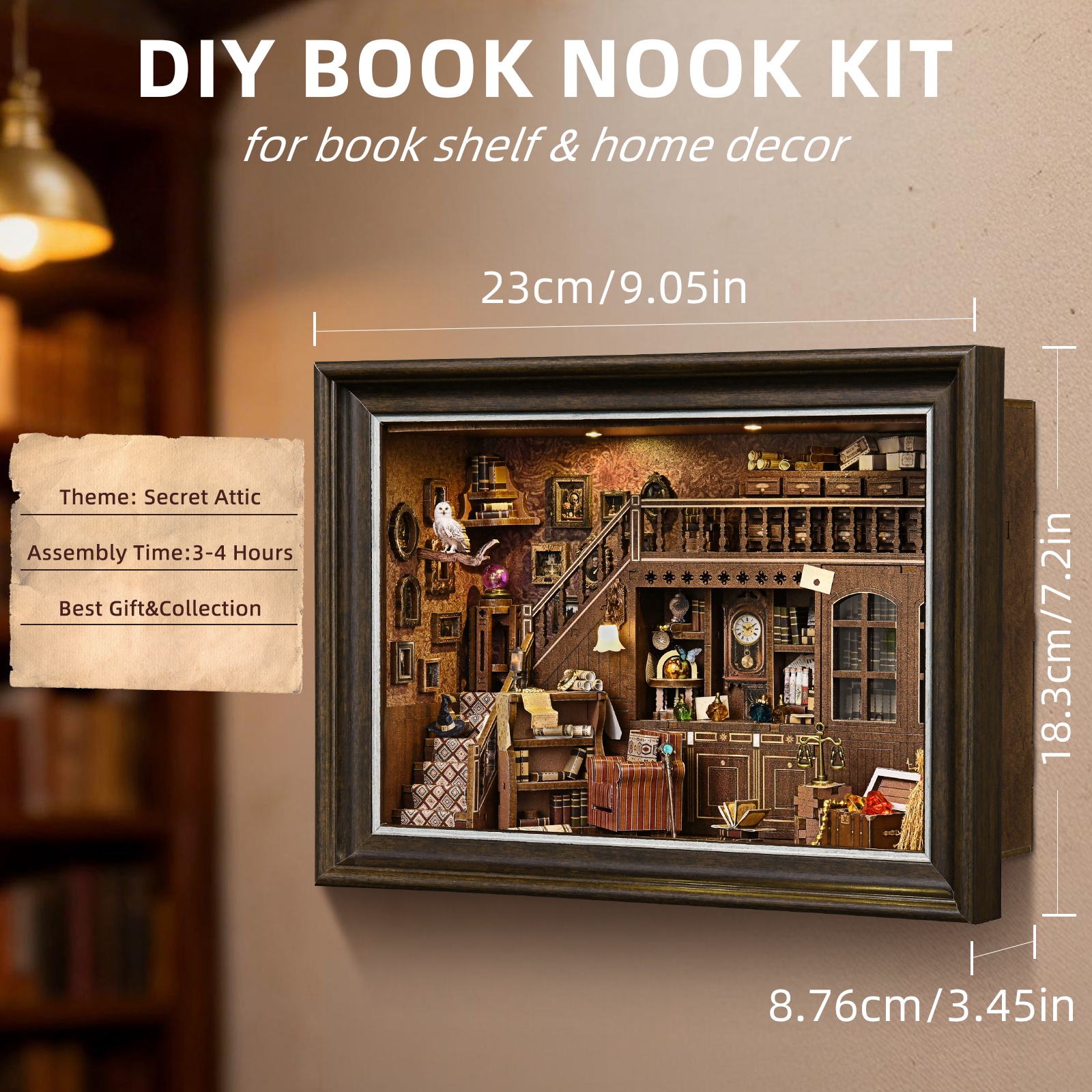Book Nook Kit Secret Attic DIY – обзор и цена Photography Hacks