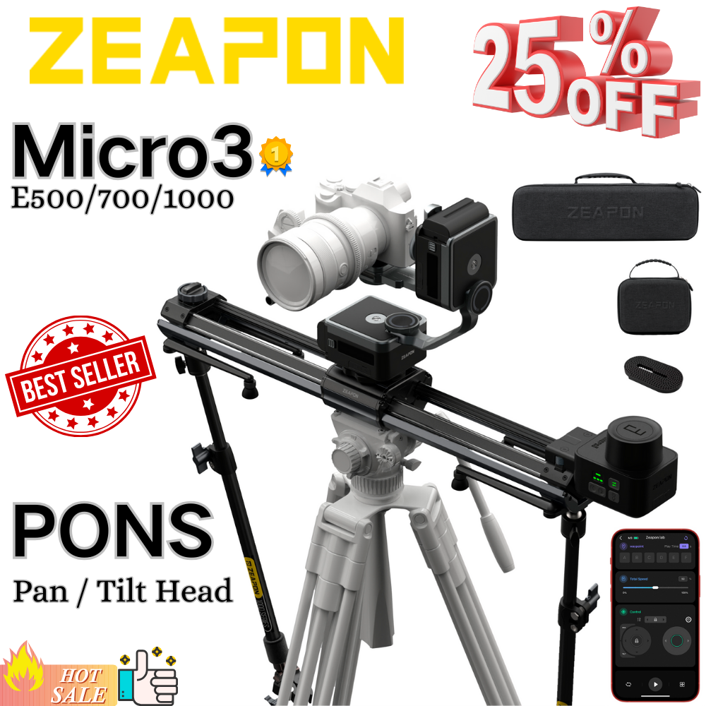 ZEAPON Micro 3 E500 E700 E1000 – обзор и цена Camera Slider Rail