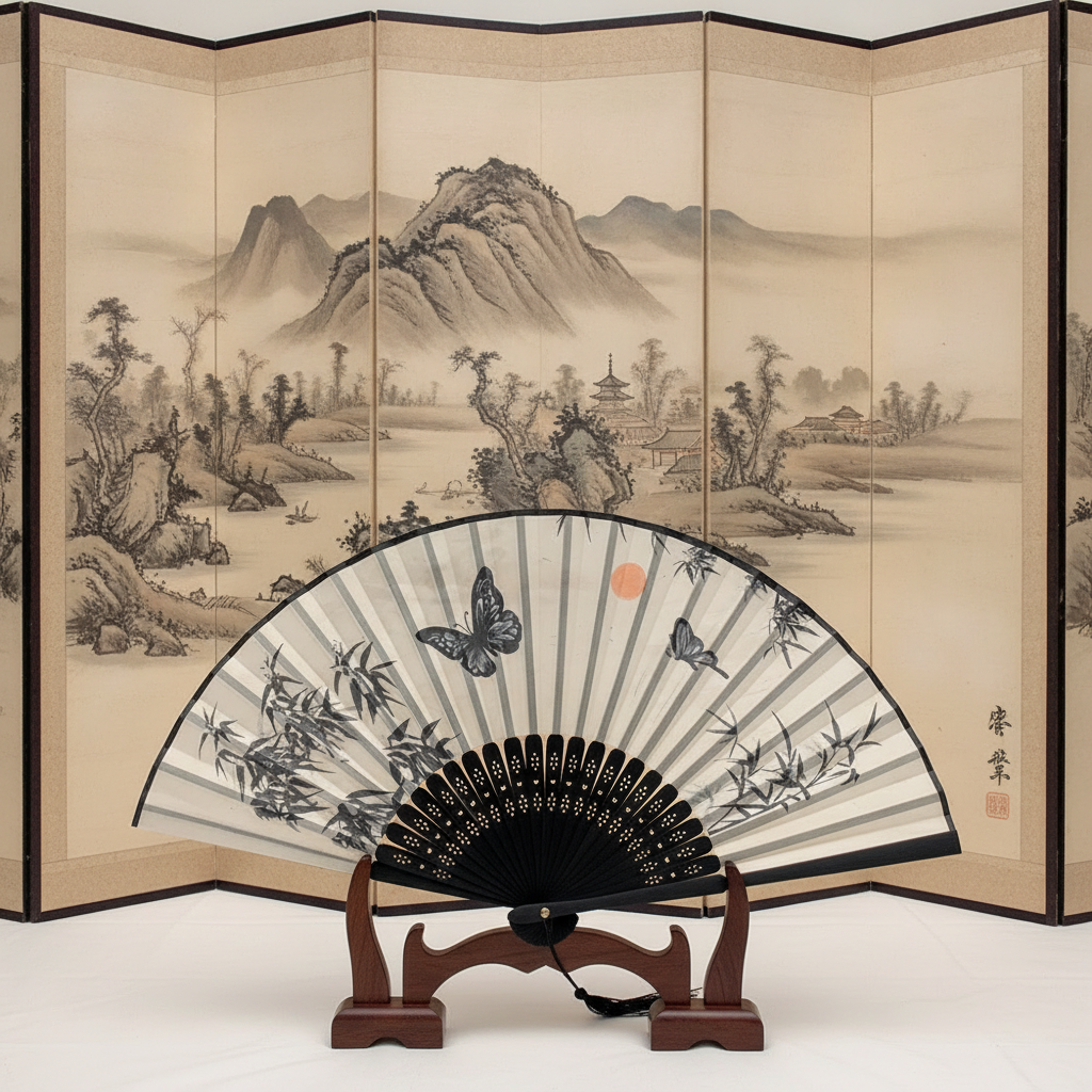 Vintage Silk Folding Fan Woode – обзор и цена Photography Vintage Style