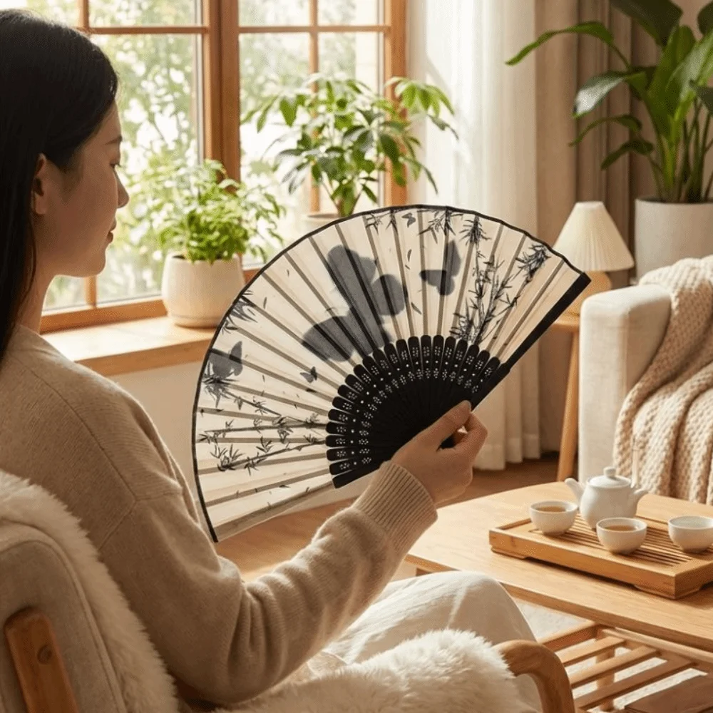 Vintage Silk Folding Fan Woode – обзор и цена Photography Vintage Style