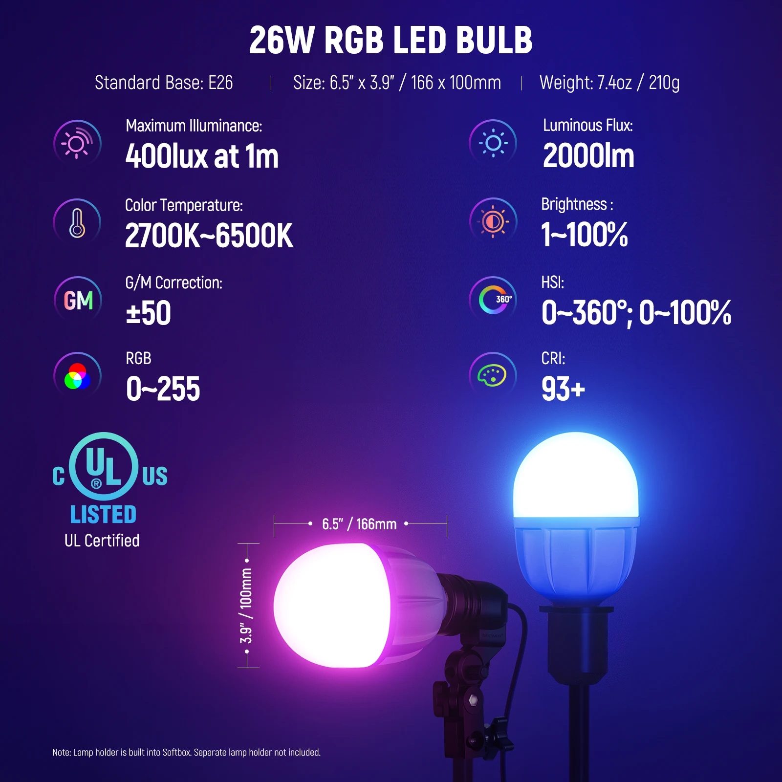 NEEWER RGB Softbox Lighting Ki – обзор и цена Photography Bulb