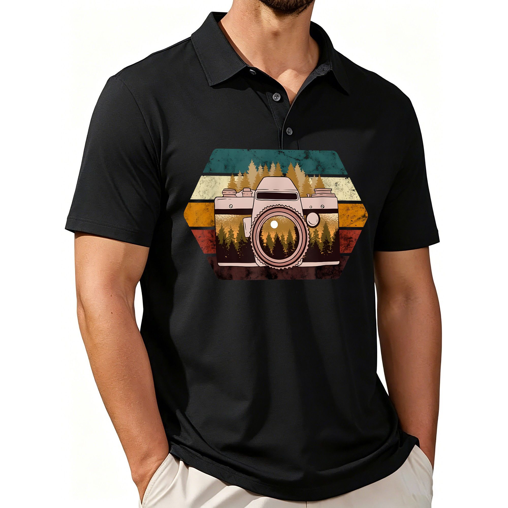 Men's Polo Shirt for Vintage P – обзор и цена Photography Vintage Style