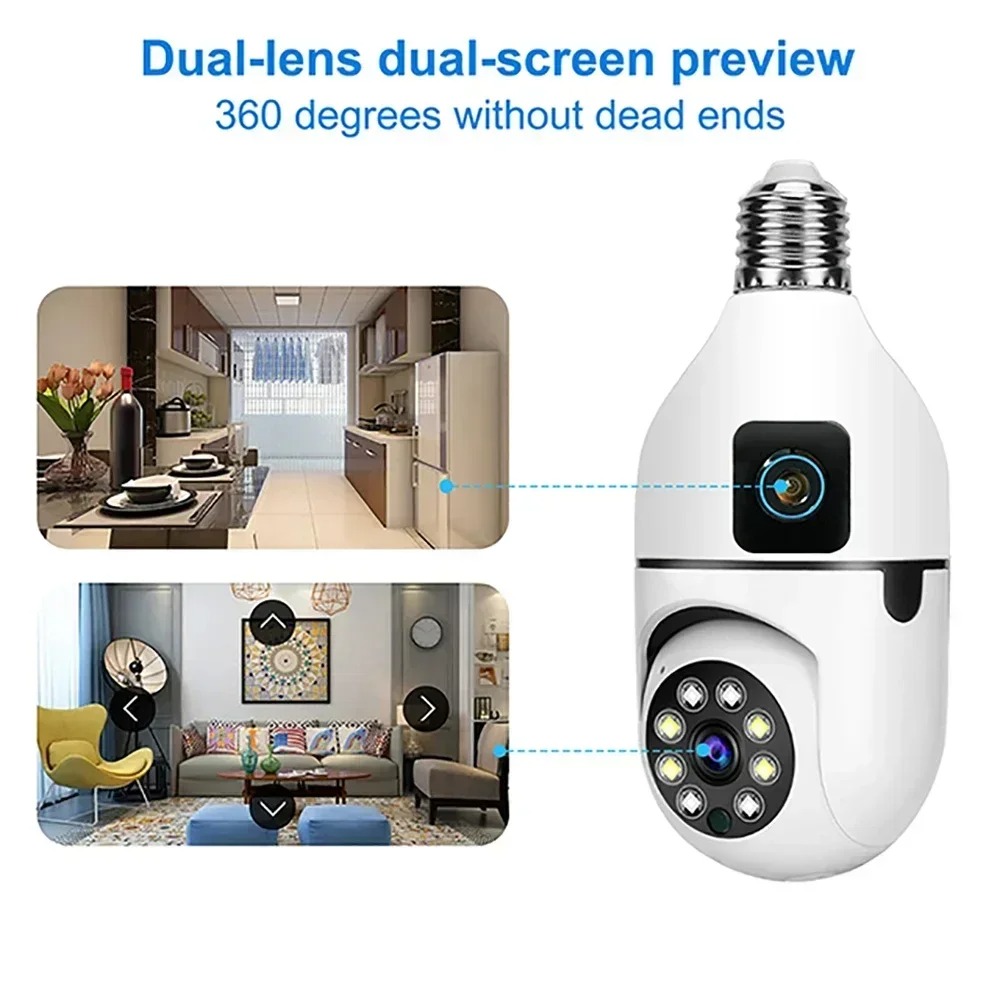 8MP E27 Bulb WIFI Camera 8X Zo – обзор и цена Photography Bulb