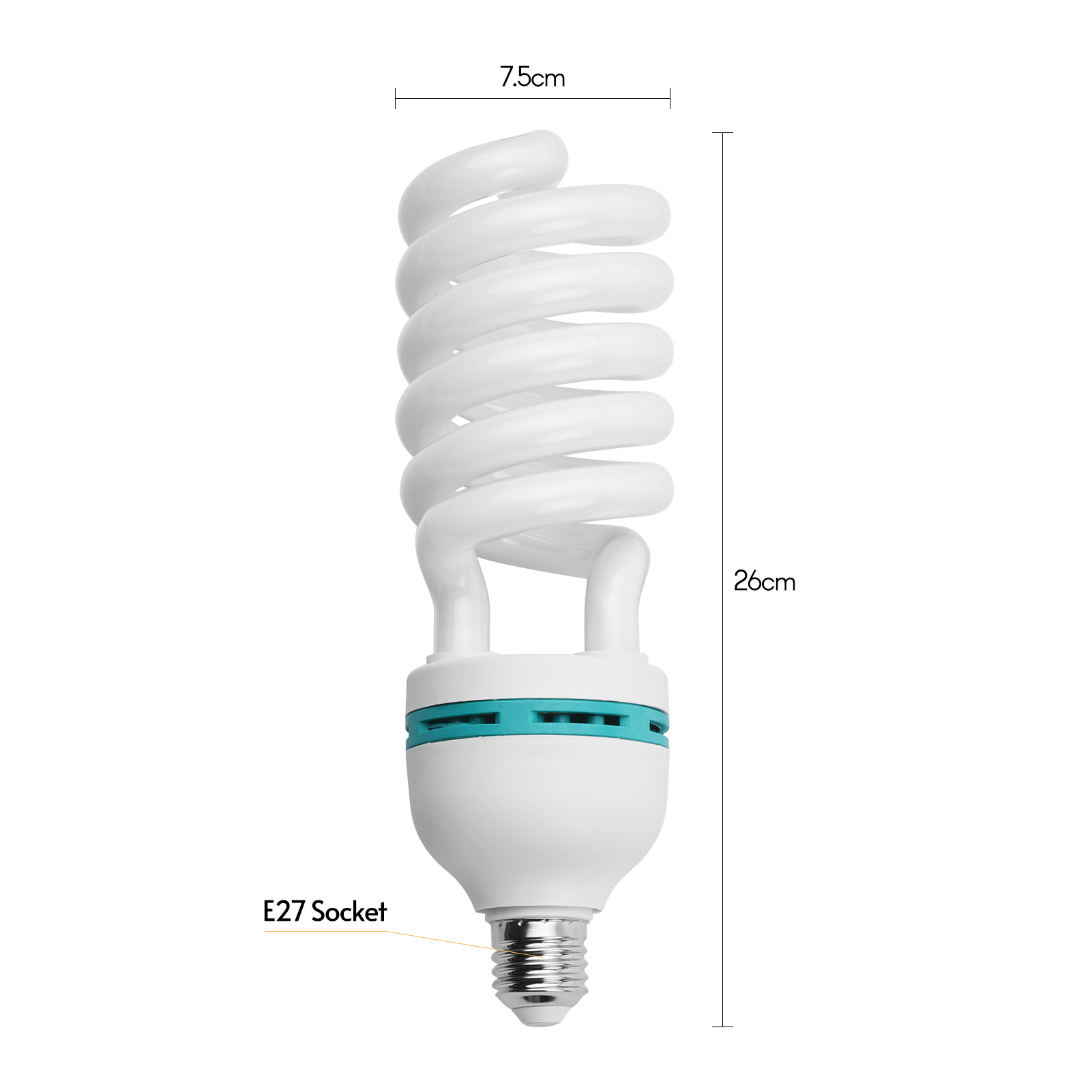 Andoer E27 135W Spiral Fluores – обзор и цена Photography Bulb