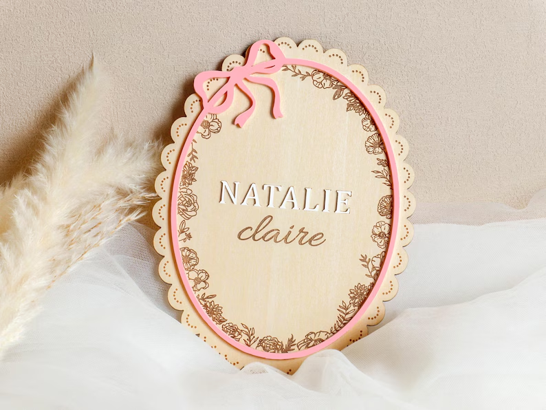1pc Wooden Newborn Name Sign,  – обзор и цена Photography Prompt