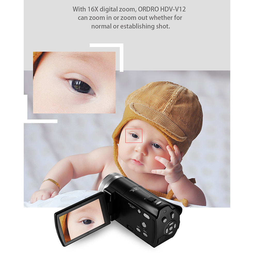 Ordro V12 Vlog Video Camera Di – обзор и цена Photography Prompt
