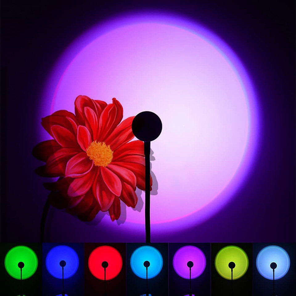 1x USB Sunset Lamp LED Rainbow – обзор и цена Photography Bulb