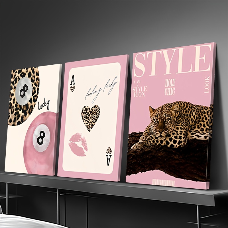 3pcs Leopard Cheetah Canvas Wa – обзор и цена Photography Types
