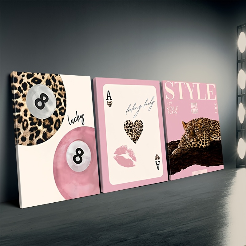 3pcs Leopard Cheetah Canvas Wa – обзор и цена Photography Types