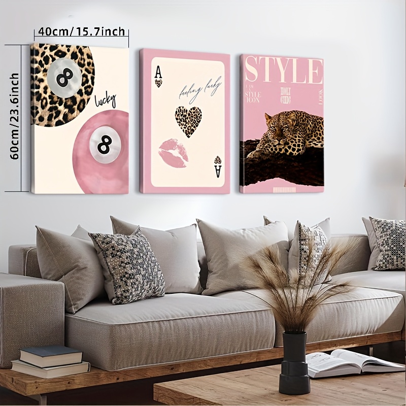 3pcs Leopard Cheetah Canvas Wa – обзор и цена Photography Types