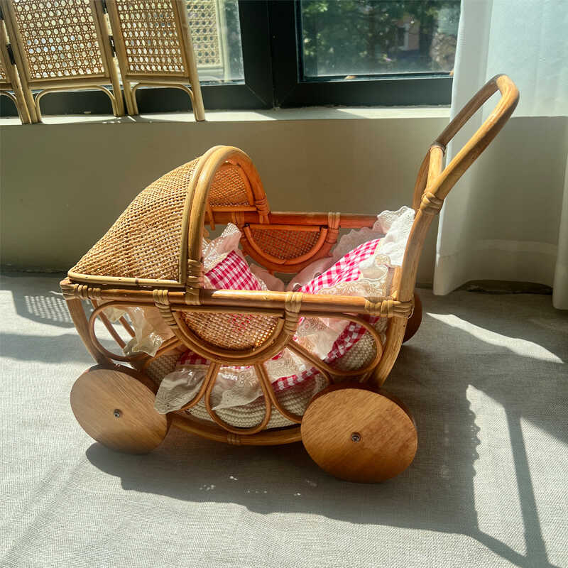 Woven Rattan Baby Stroller Vin – обзор и цена Photography Vintage Style