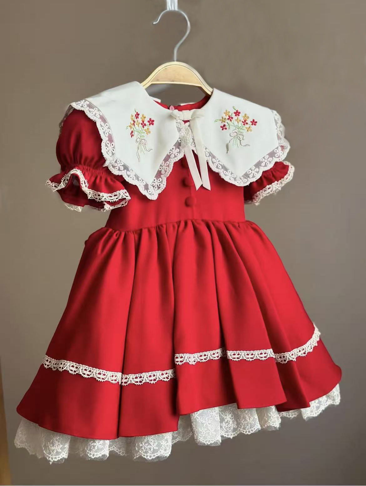 0-12Y Baby Girl Summer Red Emb – обзор и цена Photography Vintage Style