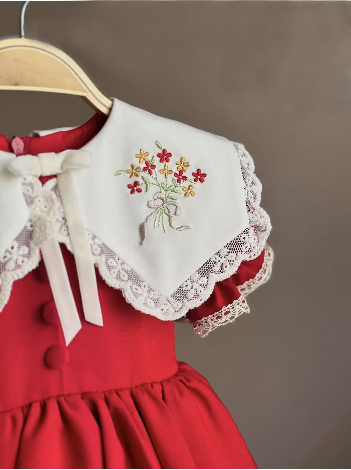 0-12Y Baby Girl Summer Red Emb – обзор и цена Photography Vintage Style