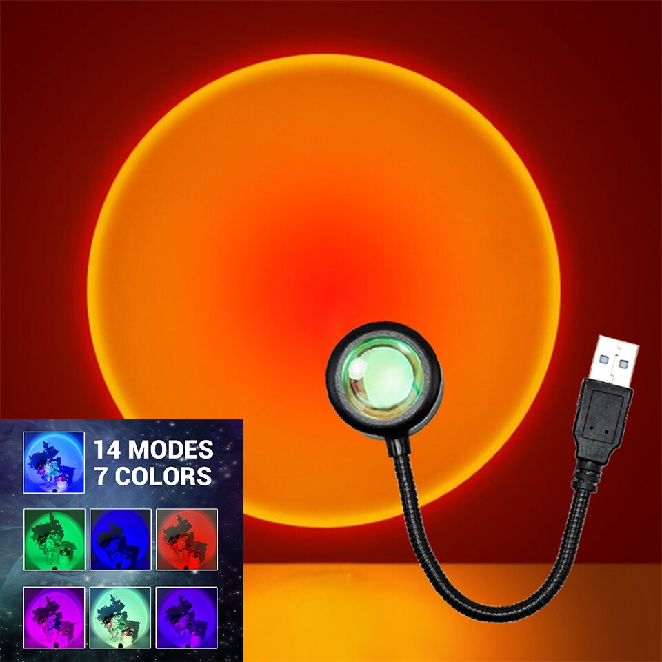 ZK40 LED Sunset Lamp Nightligh – обзор и цена Photography Bulb