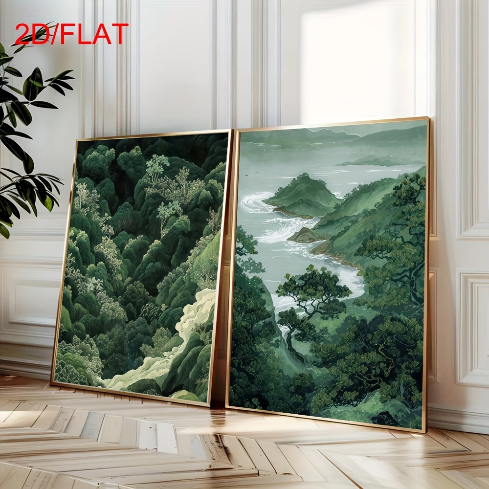 2pcs Modern Green Forest Mount – обзор и цена Photography Types