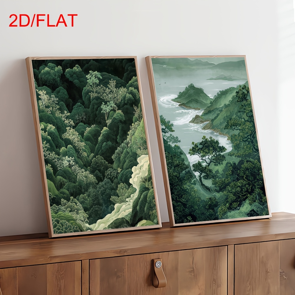 2pcs Modern Green Forest Mount – обзор и цена Photography Types