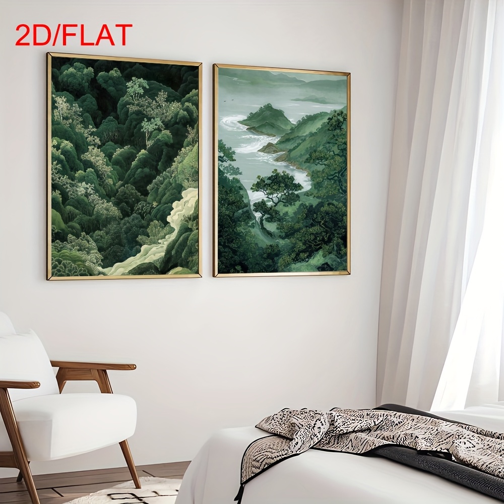 2pcs Modern Green Forest Mount – обзор и цена Photography Types