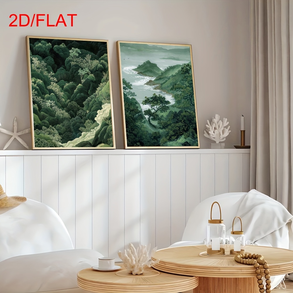 2pcs Modern Green Forest Mount – обзор и цена Photography Types